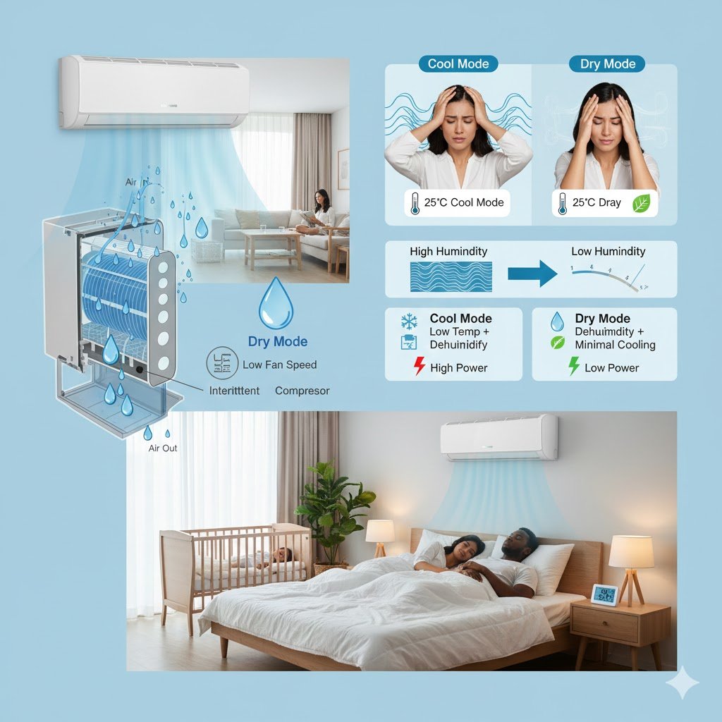 What is Dry Mode in Aircon? The Ultimate Guide to Humidity Control, Comfort, and Energy Savings